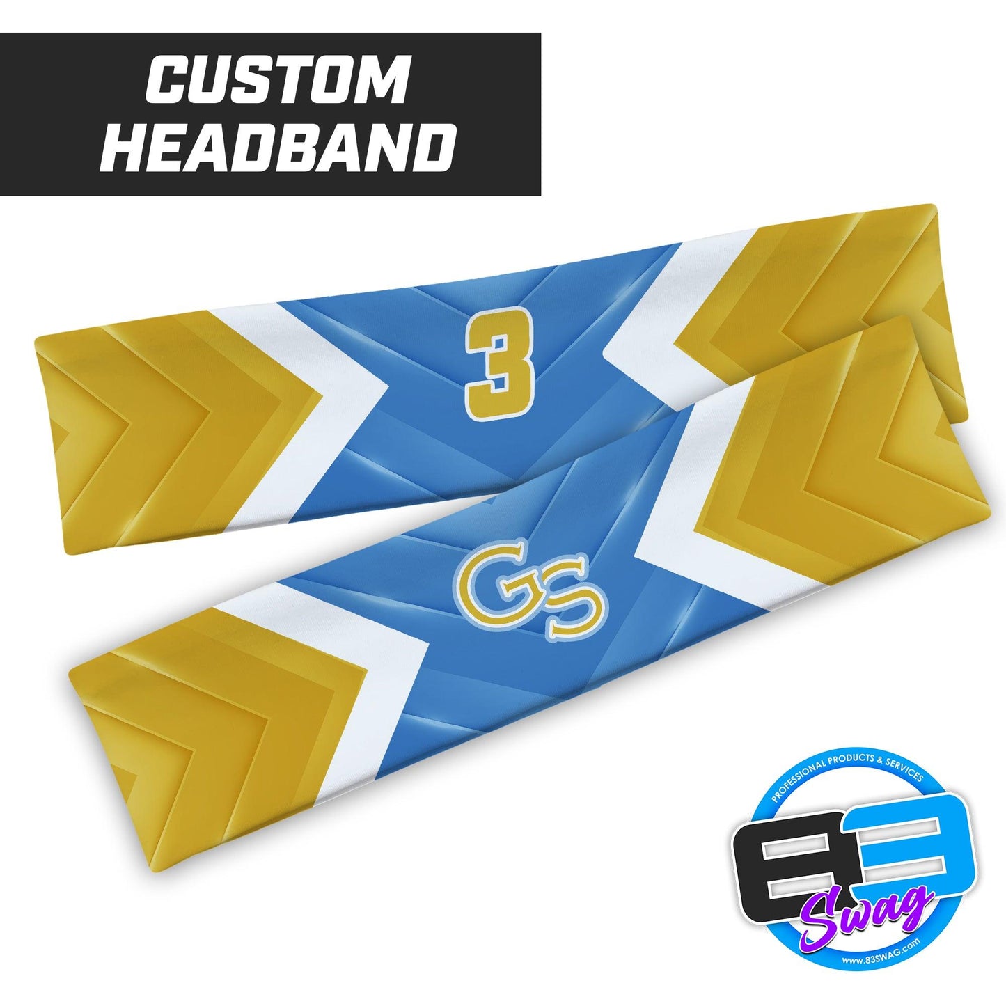 Golden Spikes Baseball - Headband - 83Swag