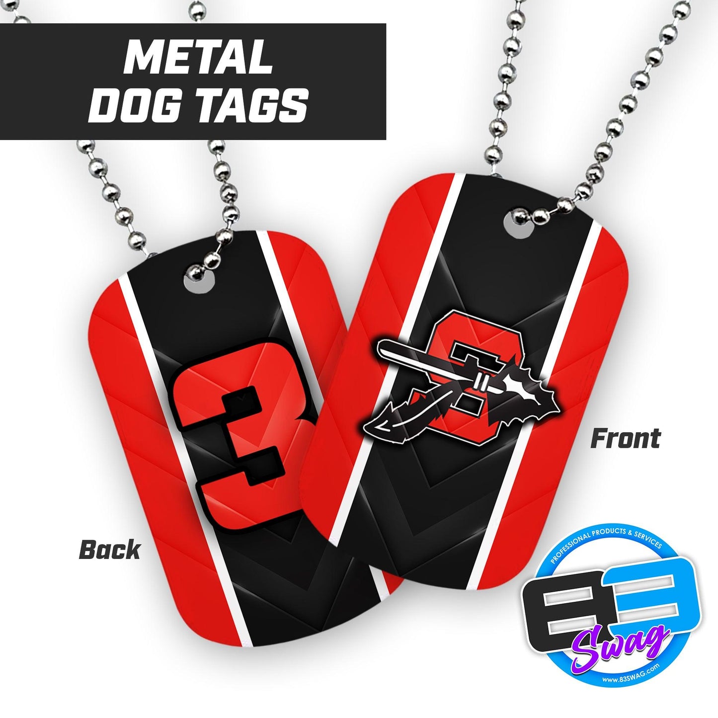 Lady Marksmen - Double Sided Dog Tags - Includes Chain - 83Swag