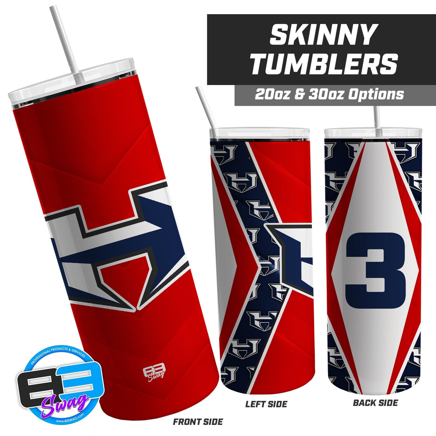 Macclenny Hawks Baseball - 20oz & 30oz Skinny Tumbler - 83Swag