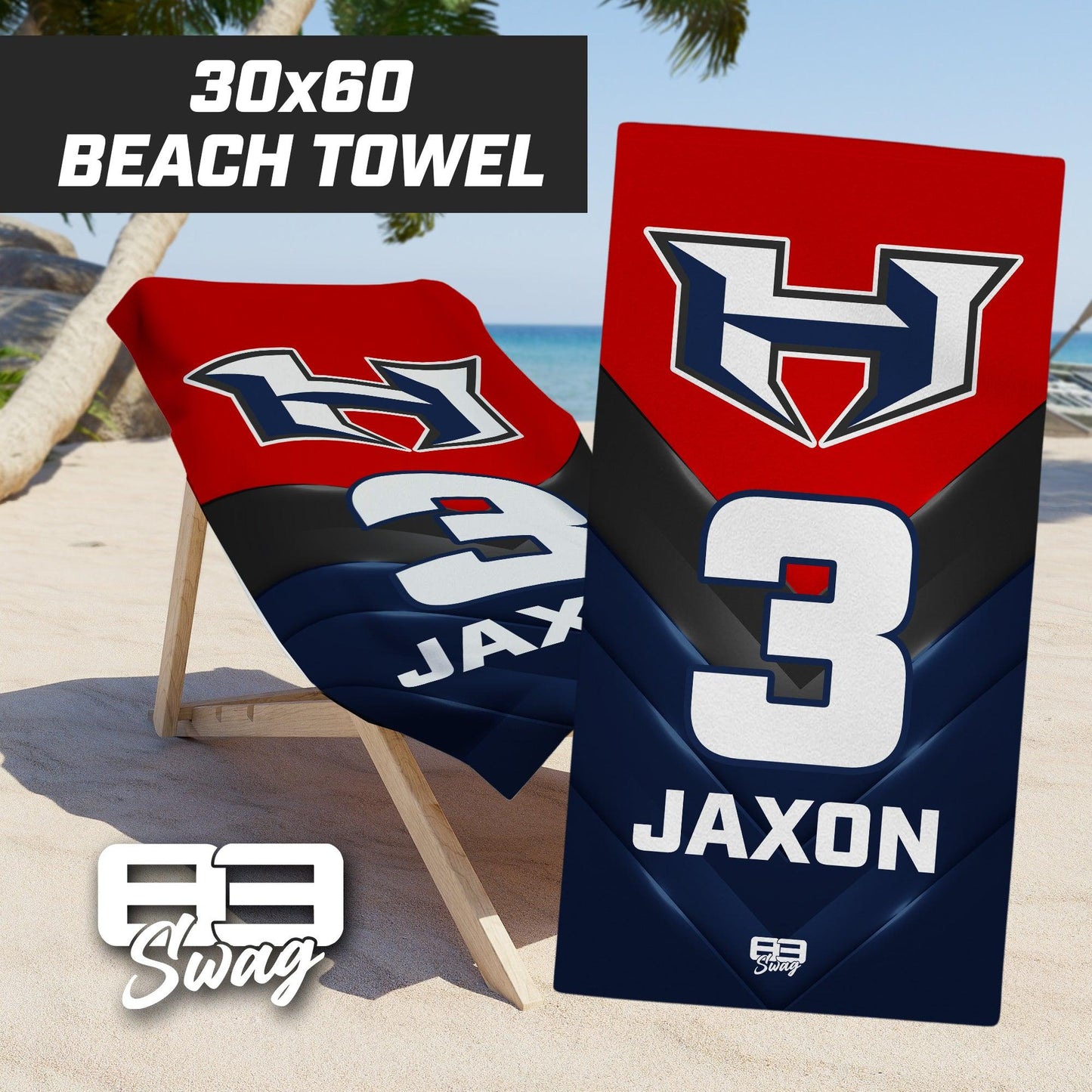 Macclenny Hawks Baseball - 30"x60" Beach Towel - 83Swag