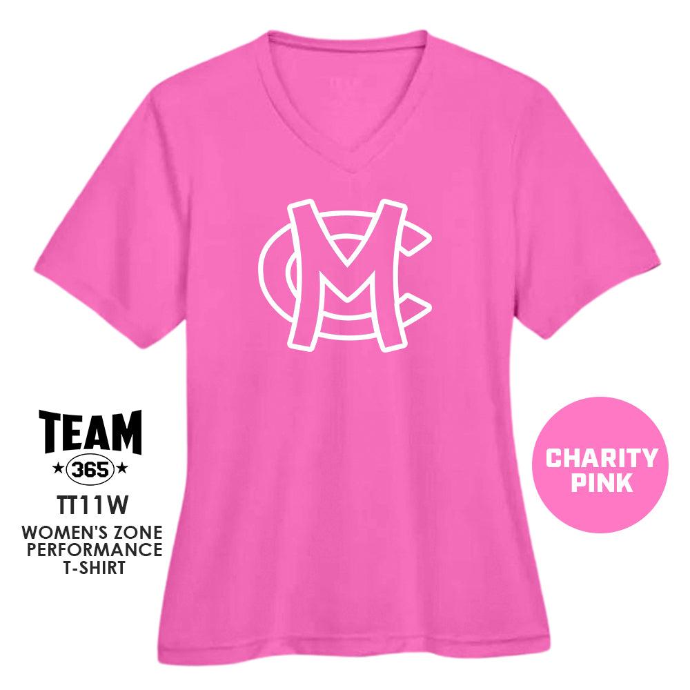 Mudcats Baseball - CHARITY PINK - Cool & Dry Performance Women's Shirt - 83Swag