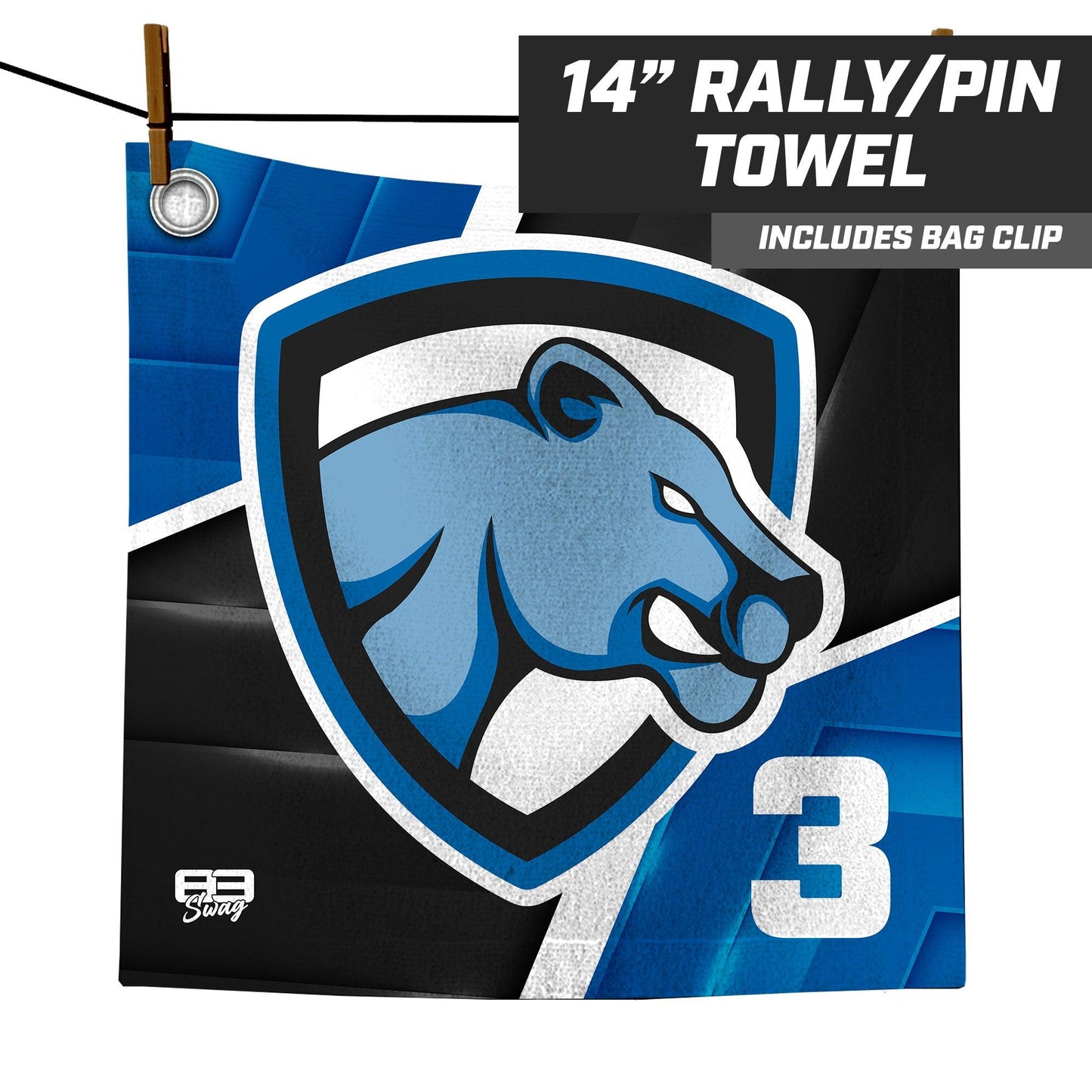 Mulberry Panthers - 14"x14" Rally Towel - 83Swag