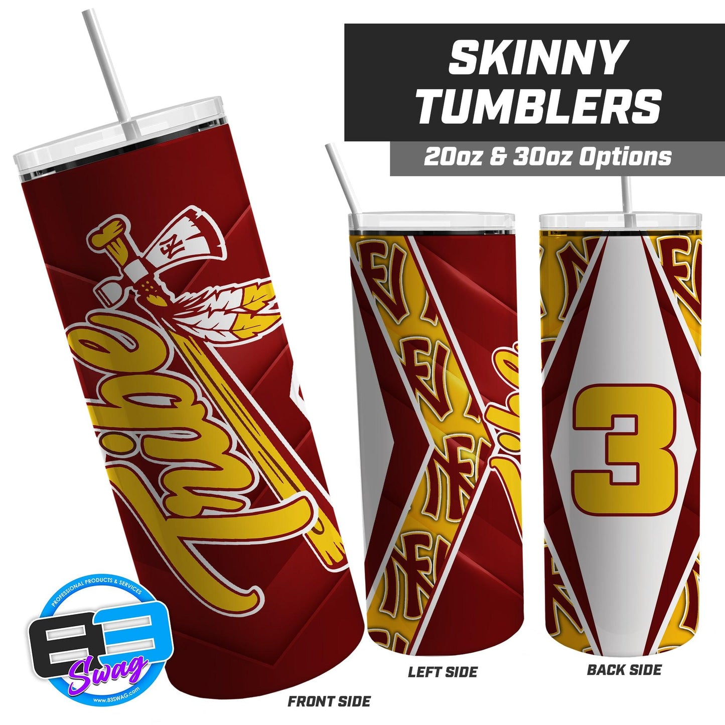 North Florida Tribe- 20oz & 30oz Skinny Tumbler - 83Swag