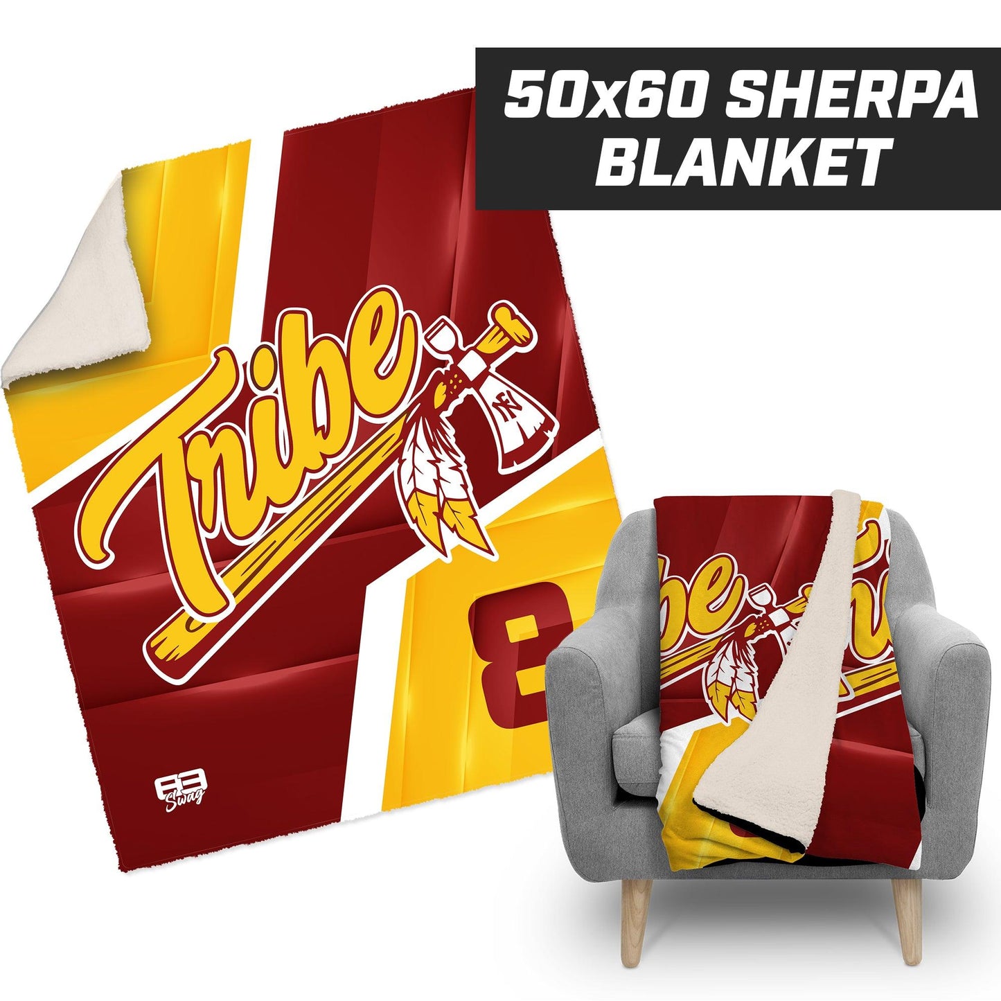 North Florida Tribe - 50”x60” Plush Sherpa Blanket - 83Swag