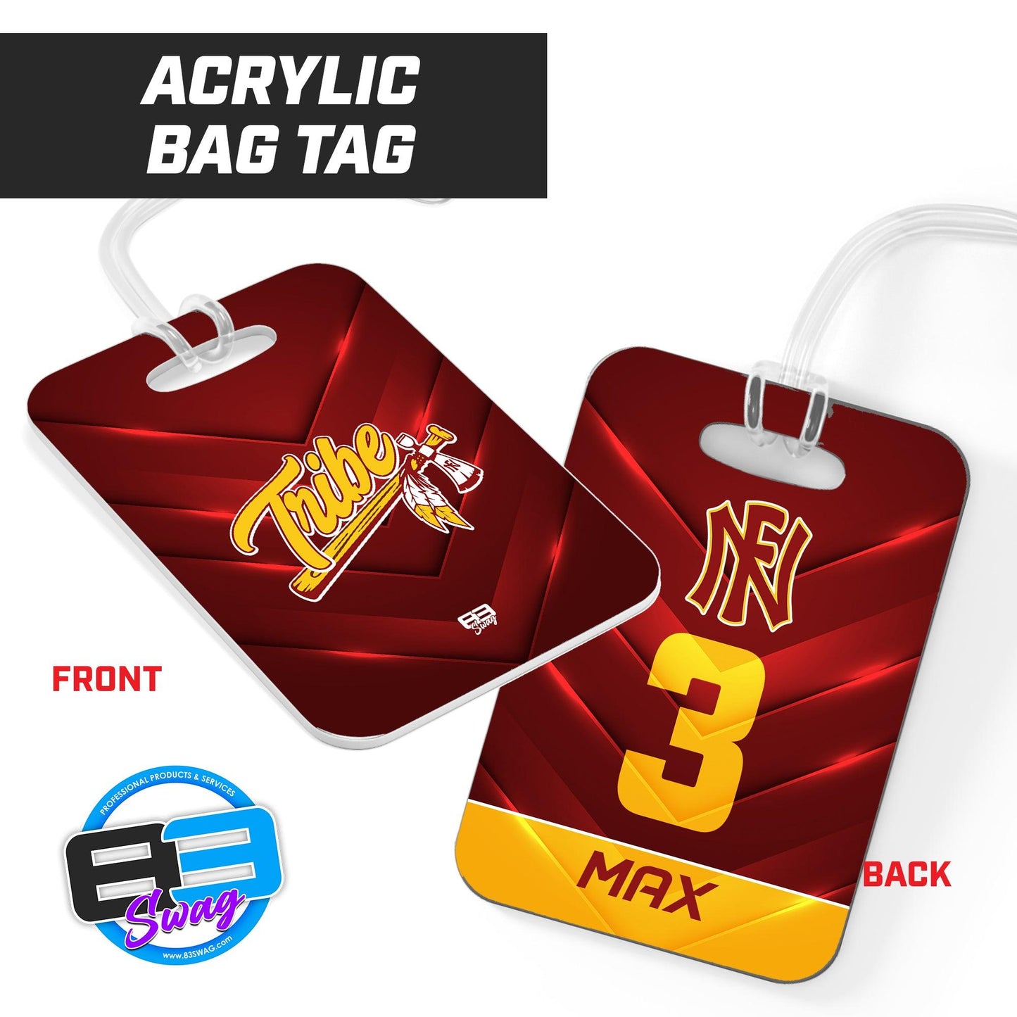 North Florida Tribe - Hard Acrylic Bag Tag - 83Swag