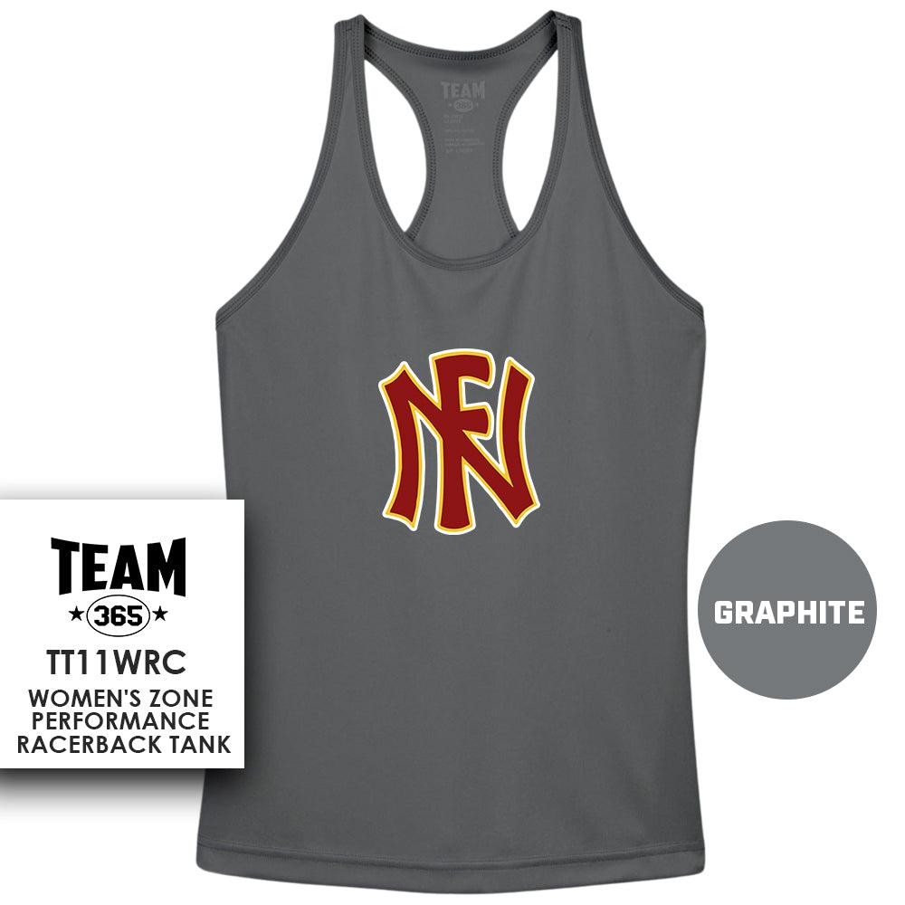 North Florida Tribe - LOGO 2 - Performance Women’s Racerback T - MULTIPLE COLORS - 83Swag