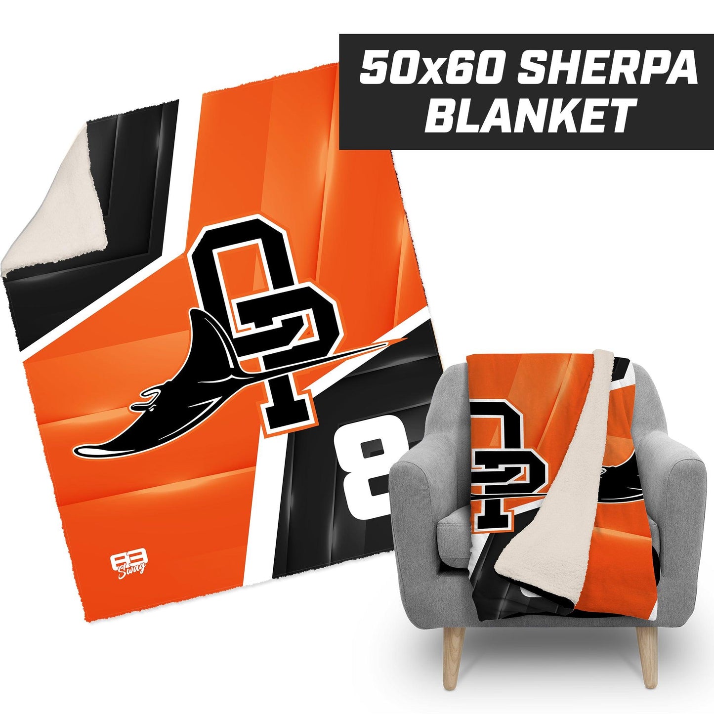 OPAA Rays - 50”x60” Plush Sherpa Blanket - 83Swag