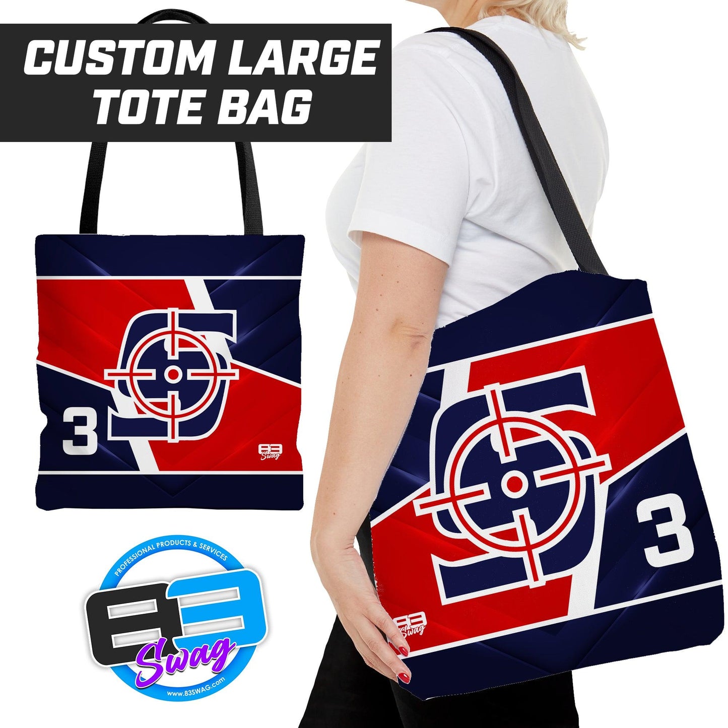 SJ Snipers Baseball - Tote Bag - 83Swag