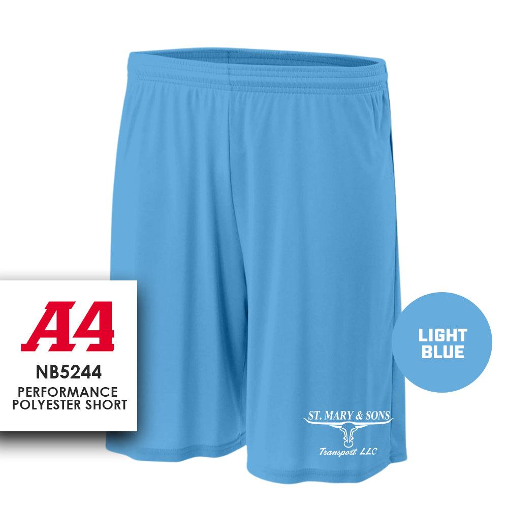 St. Mary & Sons Transport LLC Softball - Performance Shorts - MULTIPLE COLORS - 83Swag