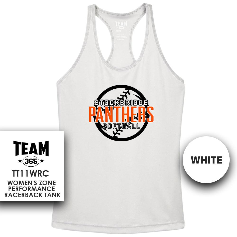 Stockbridge Softball V4 - Performance Women’s Racerback T - MULTIPLE COLORS AVAILABLE - 83Swag
