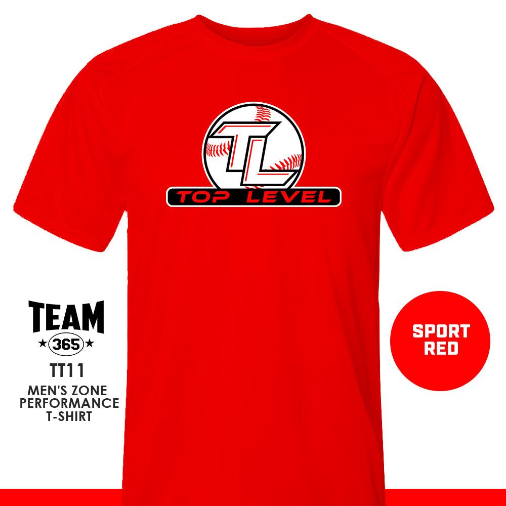 Top Level Baseball V1 - Crew - Performance T-Shirt - MULTIPLE COLORS AVAILABLE - 83Swag