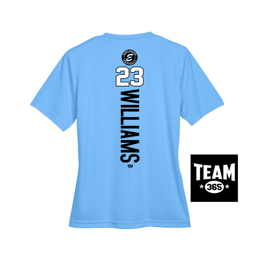 Team 365 TT11W Women's Zone Performance T-Shirt - Explosion Softball