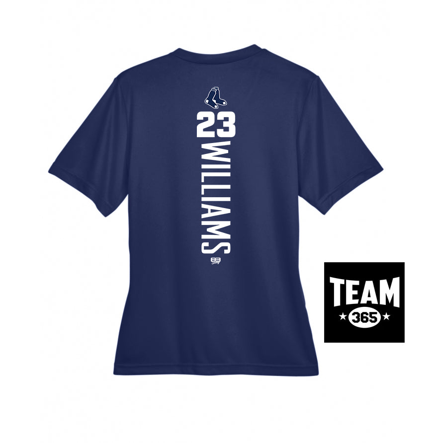 Team 365 TT11W Women's Zone Performance T-Shirt - Blue Sox Baseball