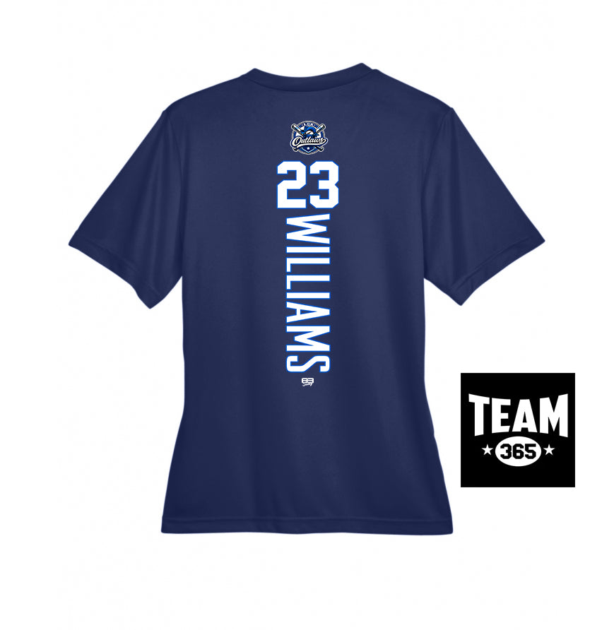 Team 365 TT11W Women's Zone Performance T-Shirt - LBK Outlaws Baseball