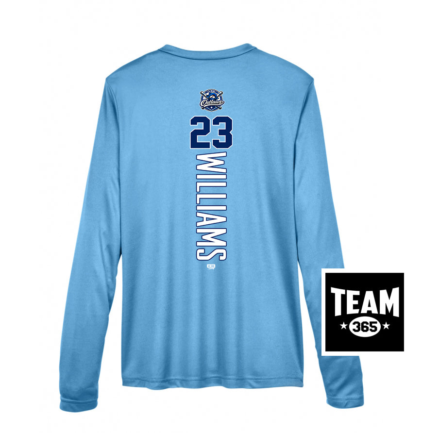 Team 365 TT11WL Women's Zone Performance Long-Sleeve T-Shirt - LBK Outlaws Baseball