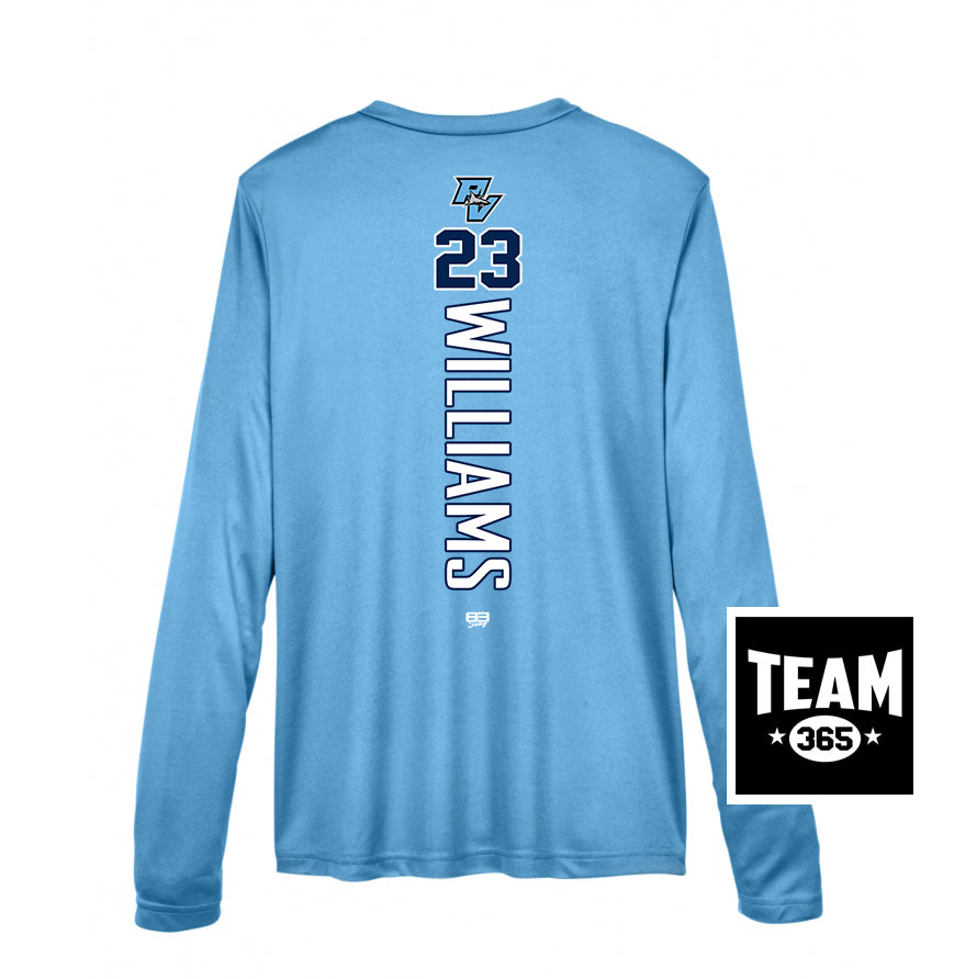 Team 365 TT11WL Women's Zone Performance Long-Sleeve T-Shirt - PVAA Sharks Baseball