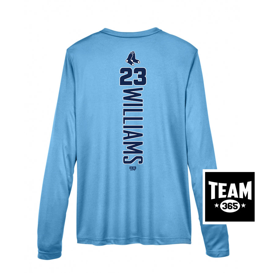 Team 365 TT11WL Women's Zone Performance Long-Sleeve T-Shirt - Blue Sox Baseball