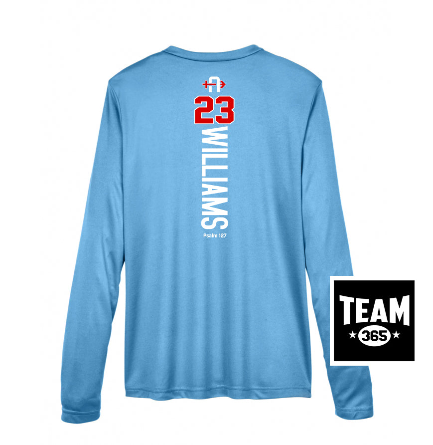 Team 365 TT11WL Women's Zone Performance Long-Sleeve T-Shirt - Arrows Baseball