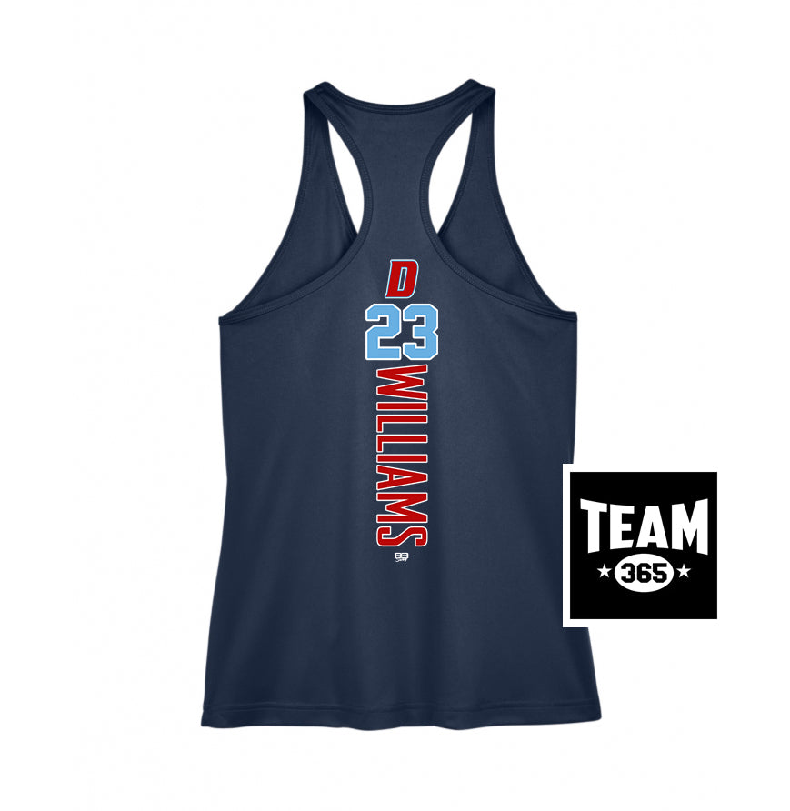 Team 365 TT11WRC Women's Zone Performance Racerback Tank - North Florida Dynasty
