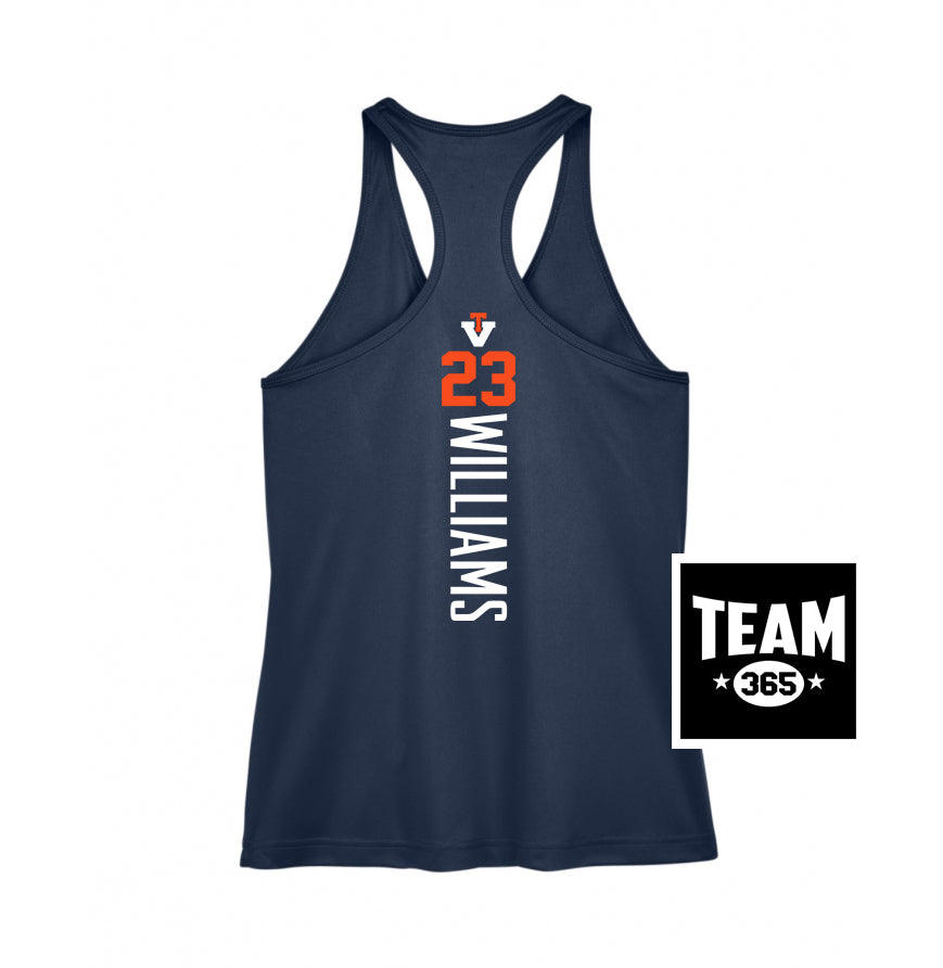 Team 365 TT11WRC Women's Zone Performance Racerback Tank - Team Virginia Baseball