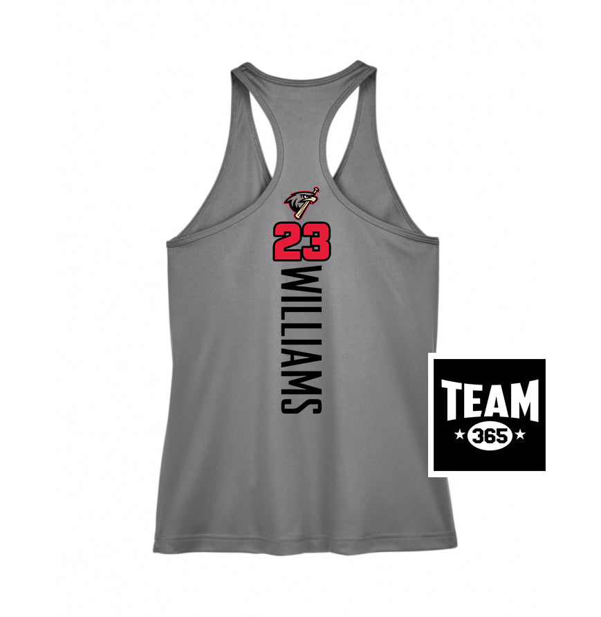 Team 365 TT11WRC Women's Zone Performance Racerback Tank - MSA Redtails Baseball