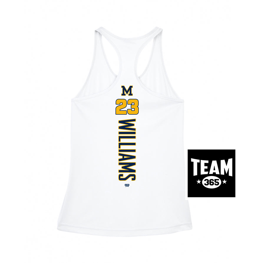Team 365 TT11WRC Women's Zone Performance Racerback Tank - Midland Baseball