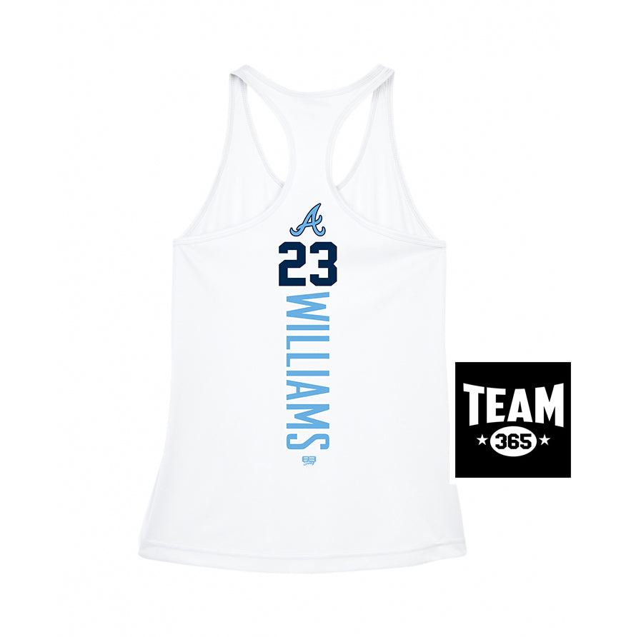 Team 365 TT11WRC Women's Zone Performance Racerback Tank - Aces Baseball