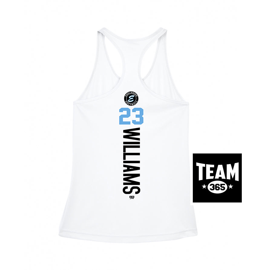 Team 365 TT11WRC Women's Zone Performance Racerback Tank - Explosion Softball