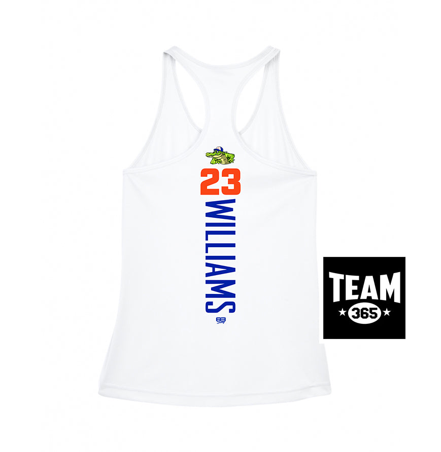 Team 365 TT11WRC Women's Zone Performance Racerback Tank - Palatka TailGators Baseball