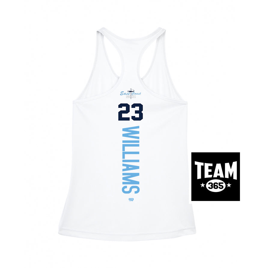 Team 365 TT11WRC Women's Zone Performance Racerback Tank - East Coast Sox Baseball
