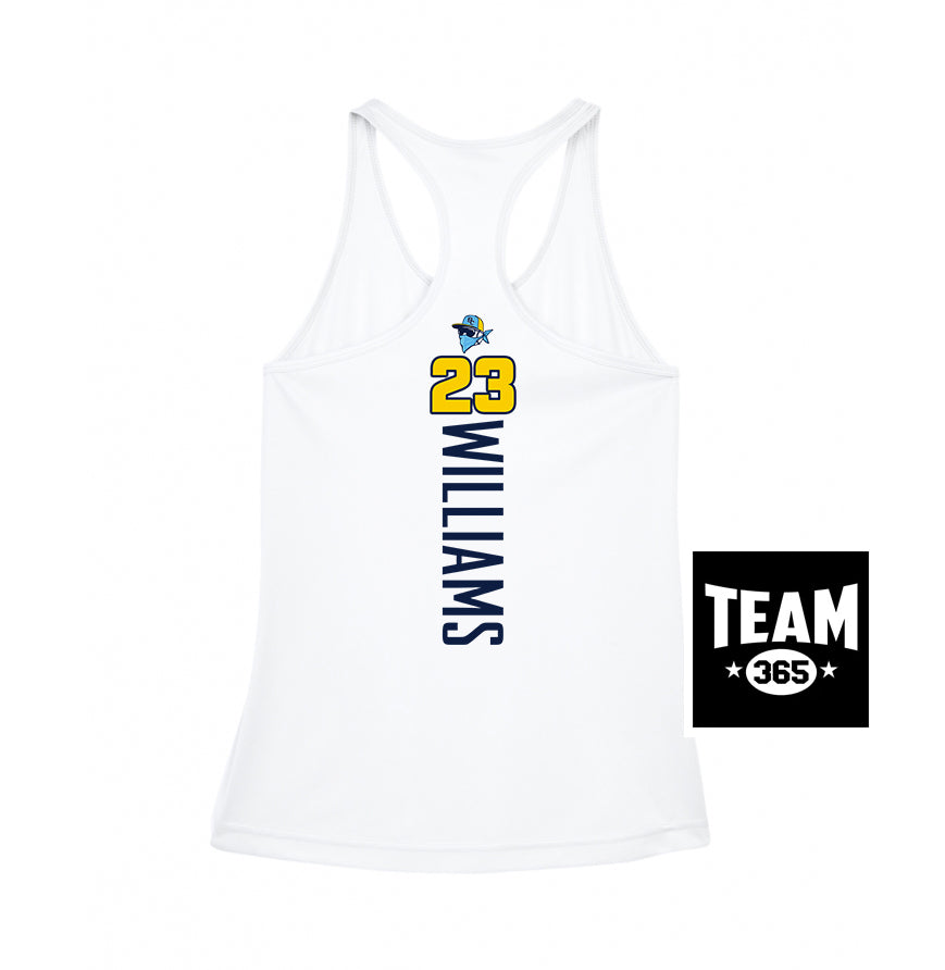 Team 365 TT11WRC Women's Zone Performance Racerback Tank - Bold City Bandits Baseball