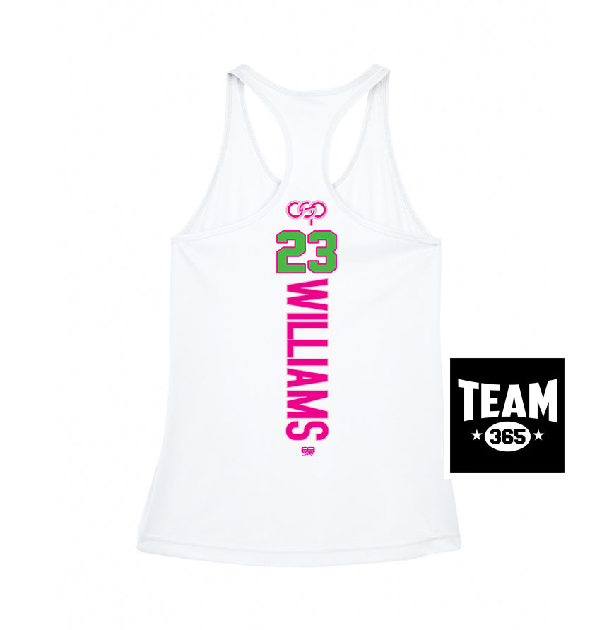 Team 365 TT11WRC Women's Zone Performance Racerback Tank - OSP Gorilla Queens Softball