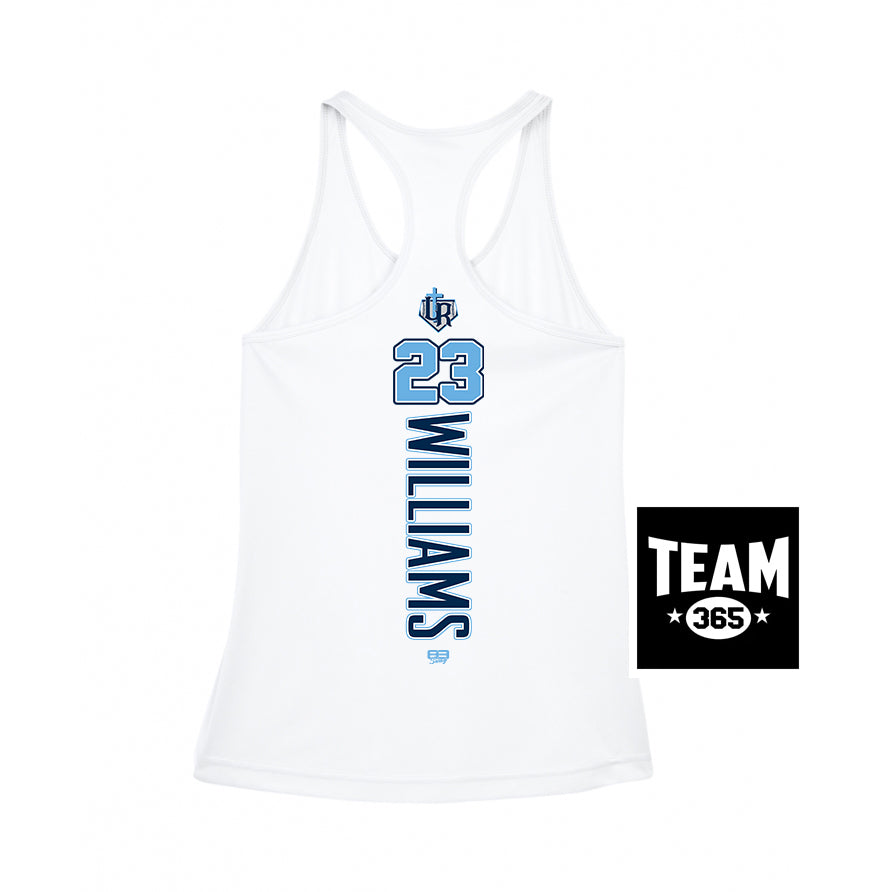 Team 365 TT11WRC Women's Zone Performance Racerback Tank - Reign Baseball