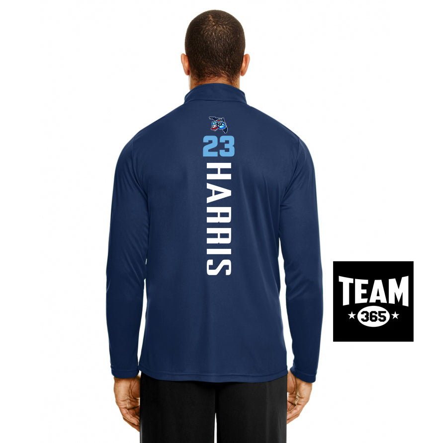 Team 365 TT31 Men's Zone Performance Quarter-Zip - FCA Blueclaws Baseball