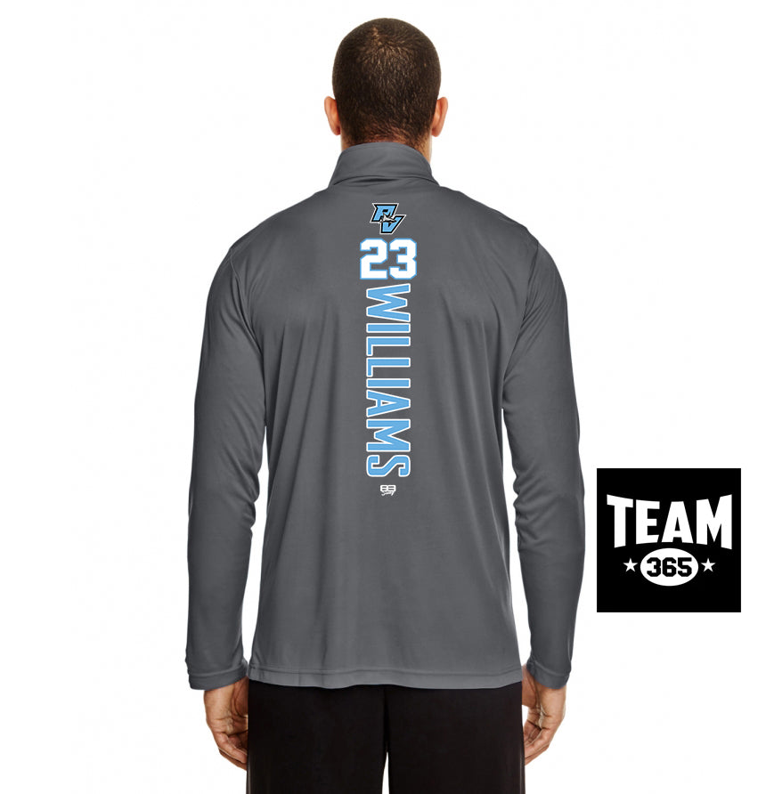 Team 365 TT31 Men's Zone Performance Quarter-Zip - PVAA Sharks Baseball