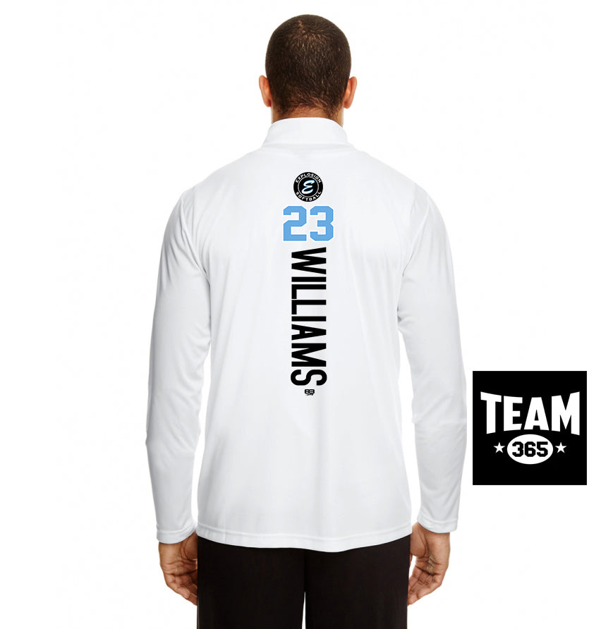 Team 365 TT31 Men's Zone Performance Quarter-Zip - Explosion Softball