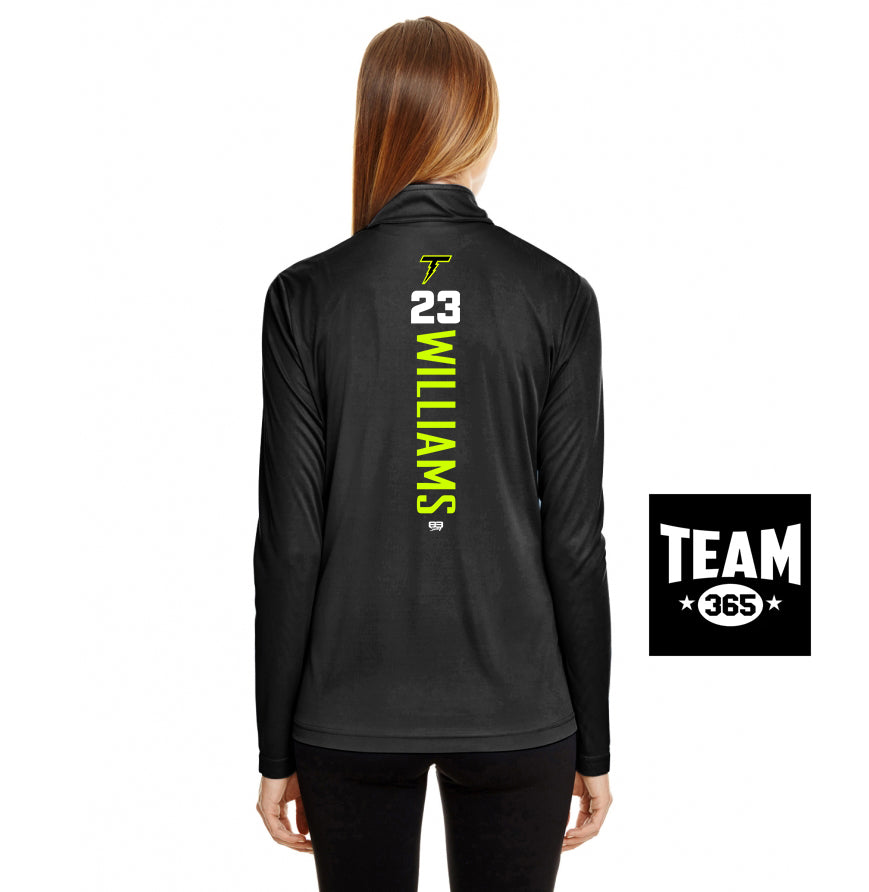 Team 365 TT31W Women's Zone Performance Quarter-Zip - Ponte Vedra Thunder Baseball