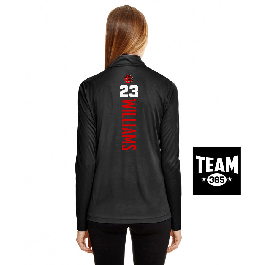 Team 365 TT31W Women's Zone Performance Quarter-Zip - Creeks Baseball Club - CBC
