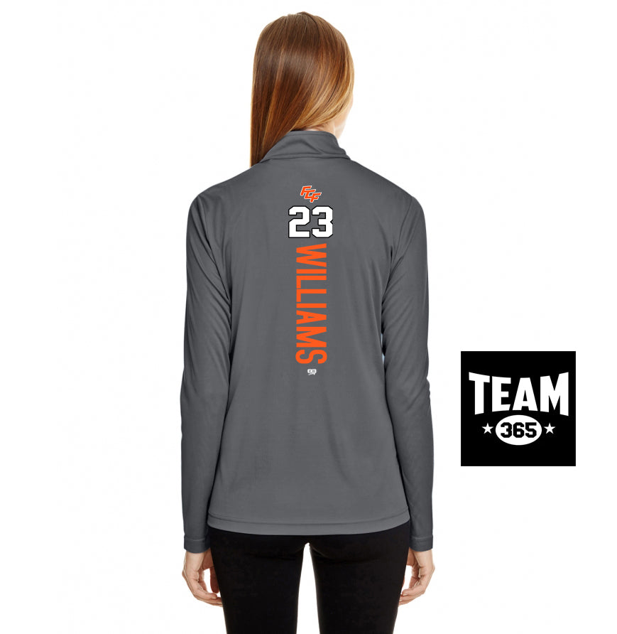 Team 365 TT31W Women's Zone Performance Quarter-Zip - FCF Flight Baseball