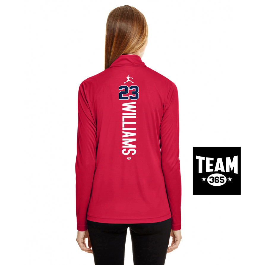 Team 365 TT31W Women's Zone Performance Quarter-Zip - KY Rockers Softball