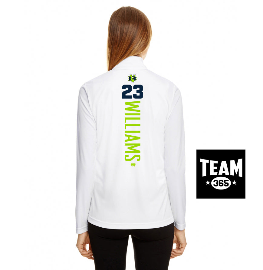 Team 365 TT31W Women's Zone Performance Quarter-Zip - VB Bombers Baseball