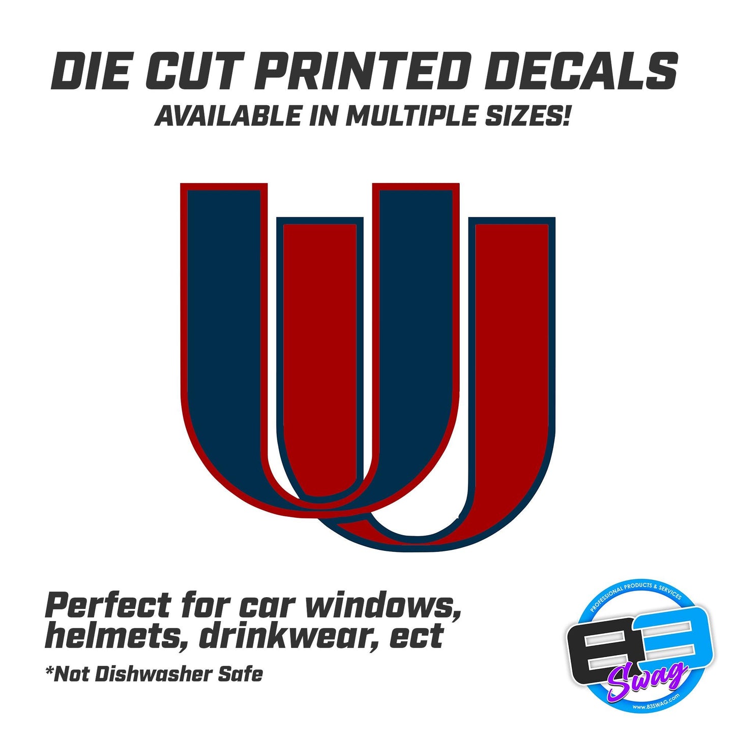Upstate United Baseball Vinyl Decal (Multiple Sizes) - 83Swag
