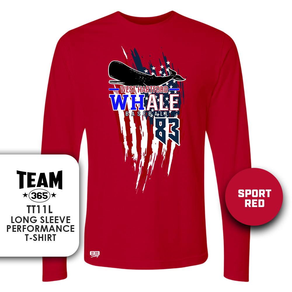USA THEMED - Lightweight Performance Long Sleeve - MULTIPLE COLORS - West Hartford Whale Baseball - 83Swag
