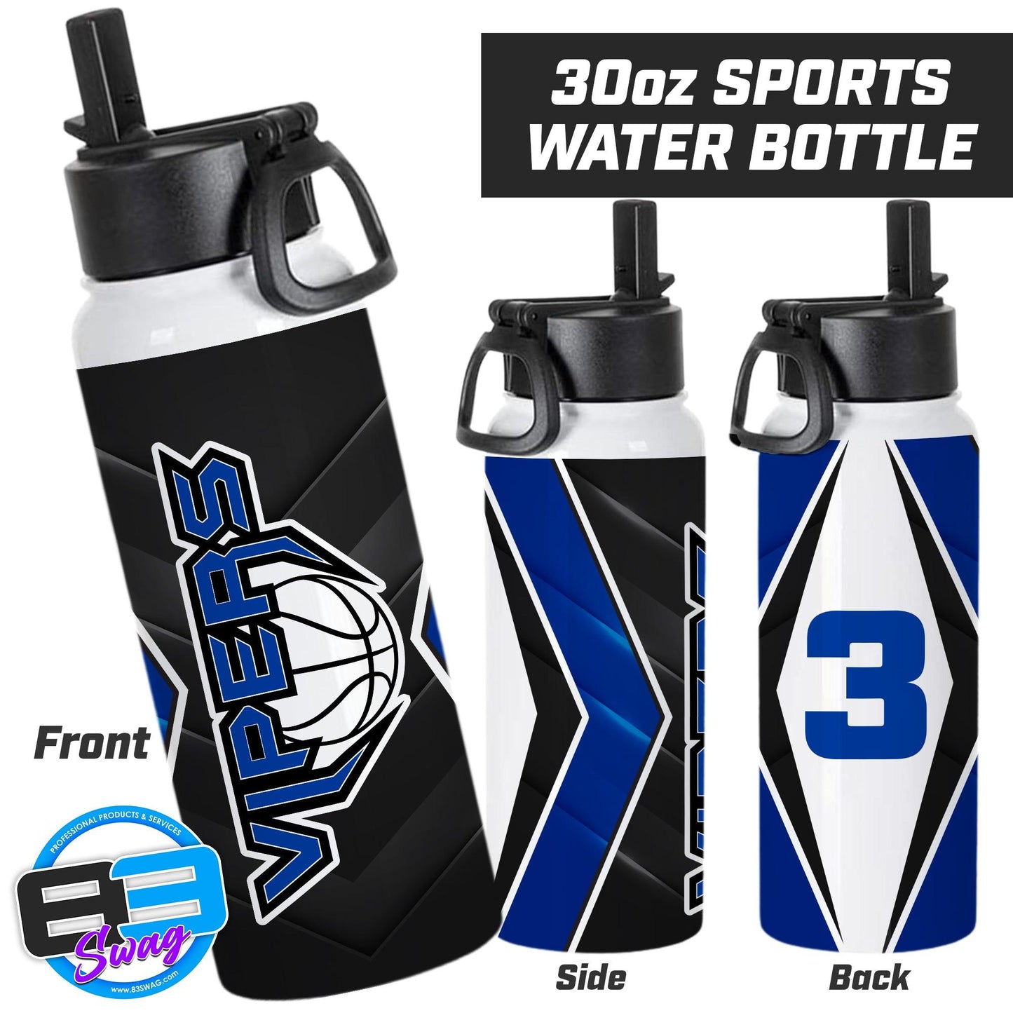 VIPERS Basketball - 30oz Sports Tumbler - 83Swag