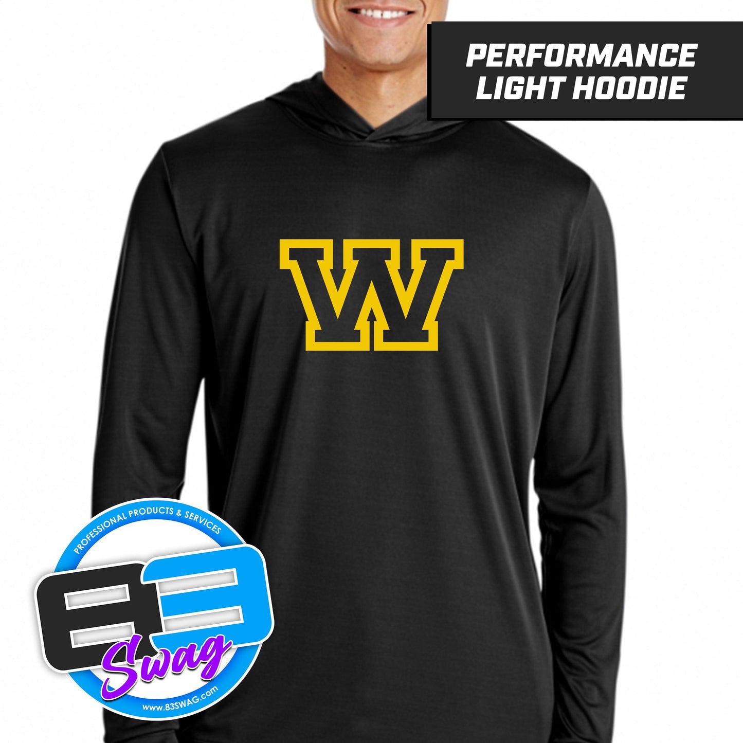Wapanucka Indians Baseball - Lightweight Performance Hoodie - 83Swag