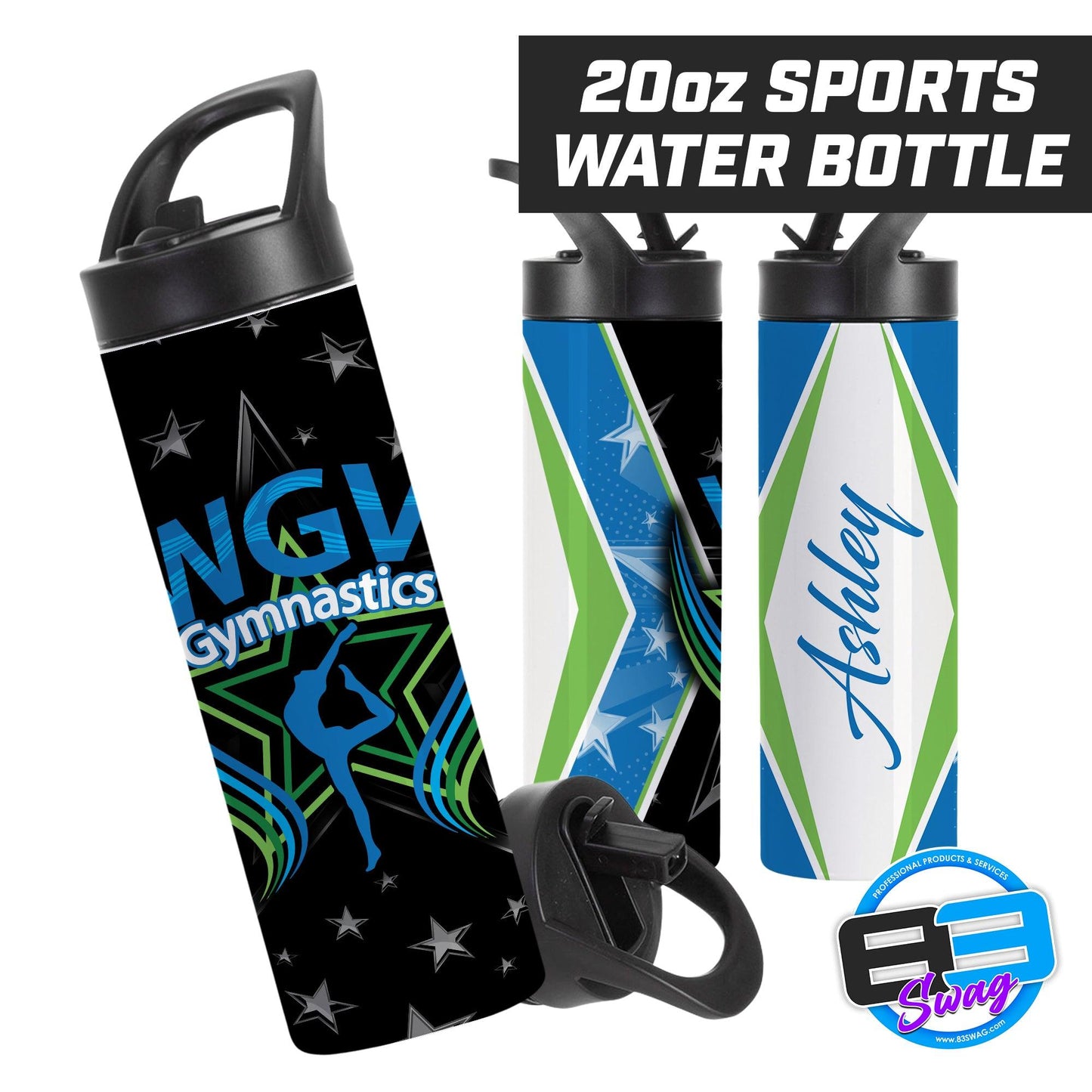 WGV Gymnastics BLACK - 20oz Sports Tumbler - 83Swag