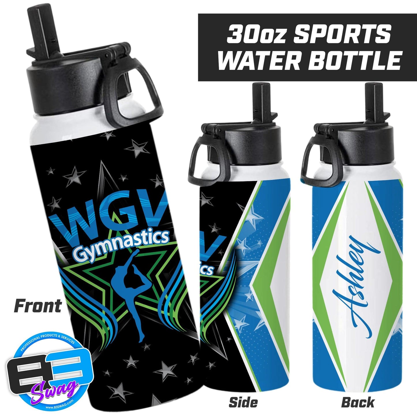 WGV Gymnastics BLACK - 30oz Sports Tumbler - 83Swag