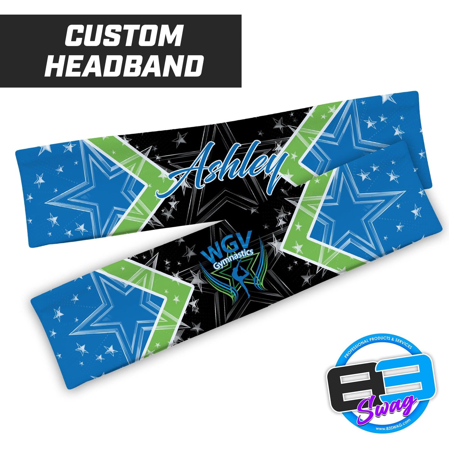 WGV Gymnastics BLACK - Headband - 83Swag