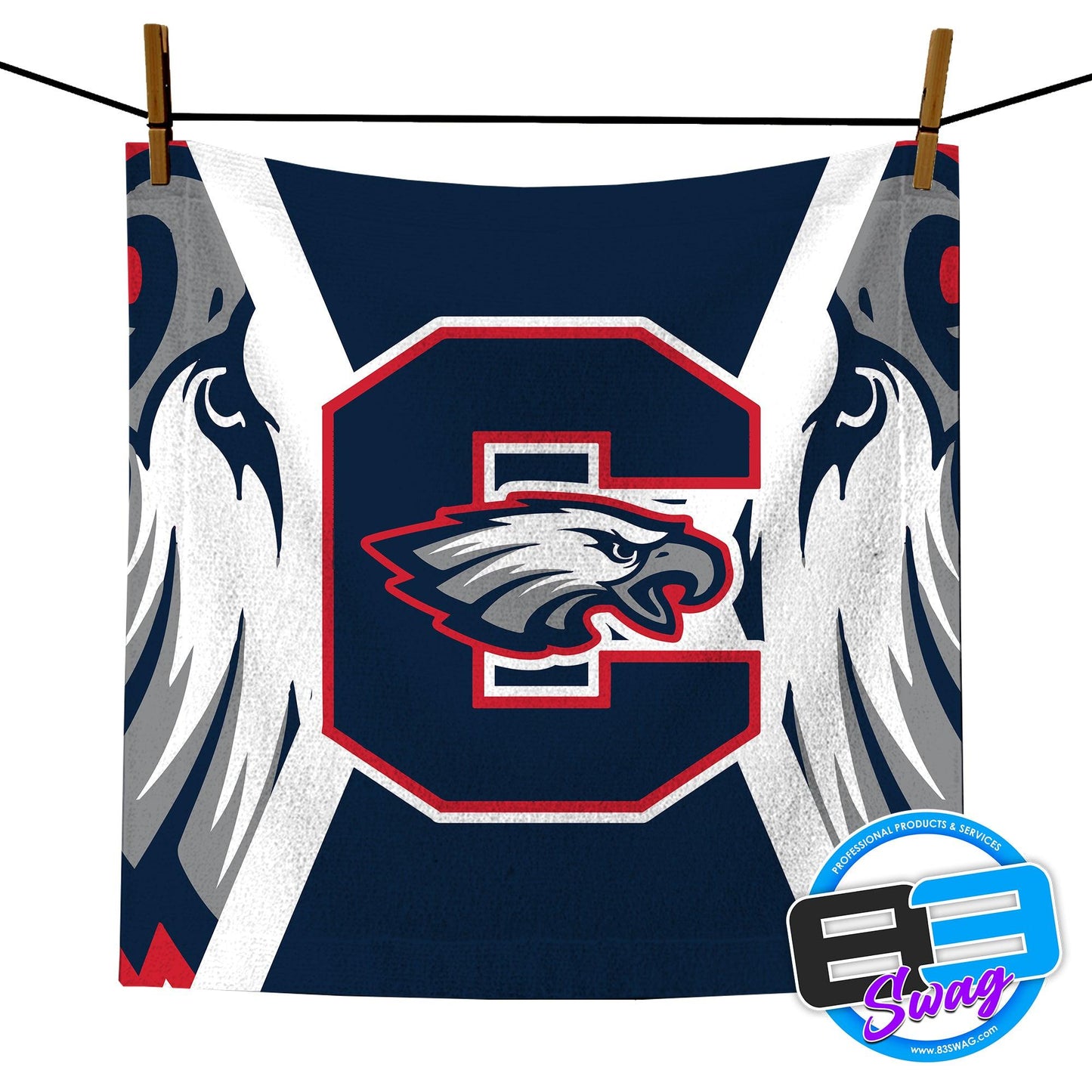 14"x14" Rally Towel - Centennial Eagles - 83Swag