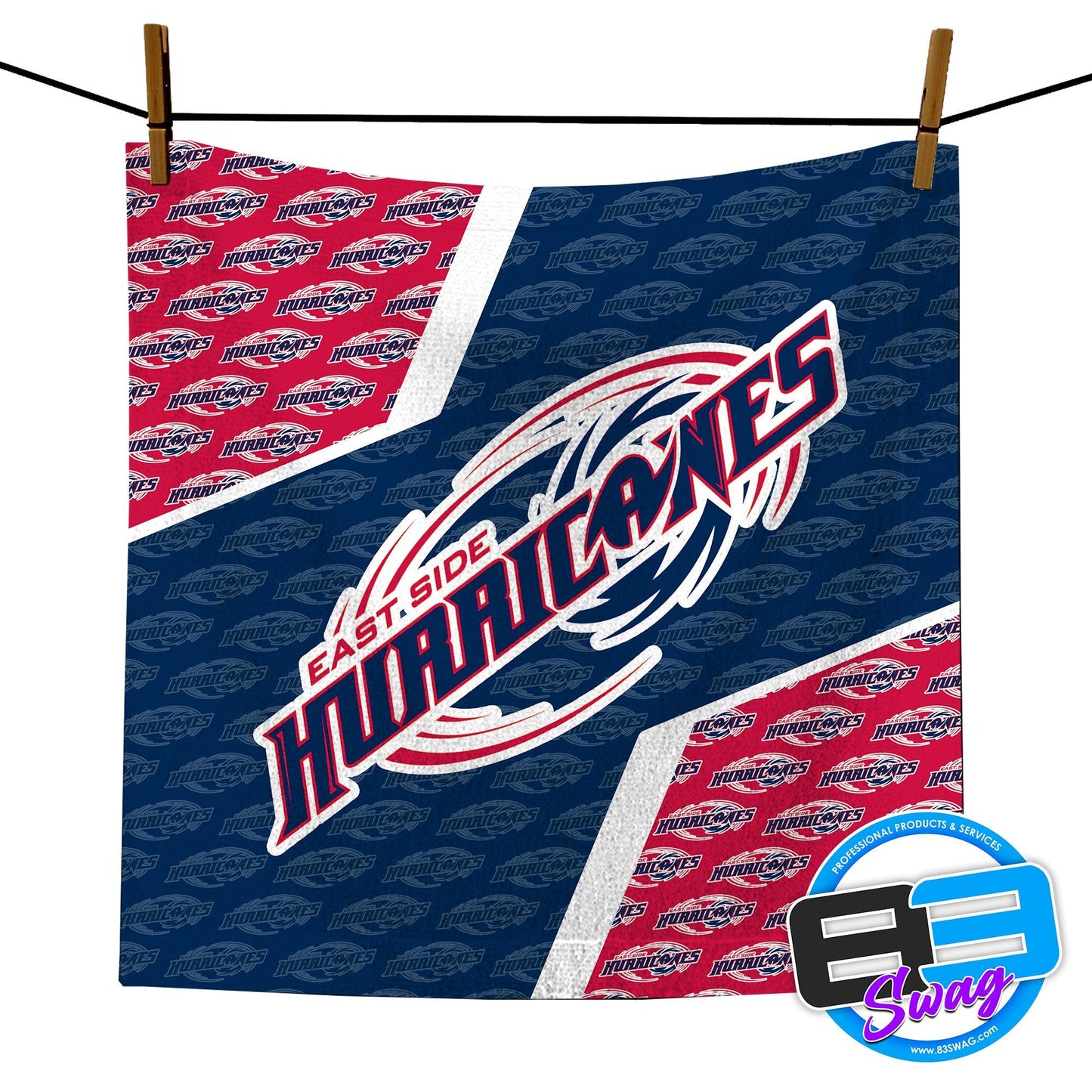 14"x14" Rally Towel - East Side Hurricanes - 83Swag